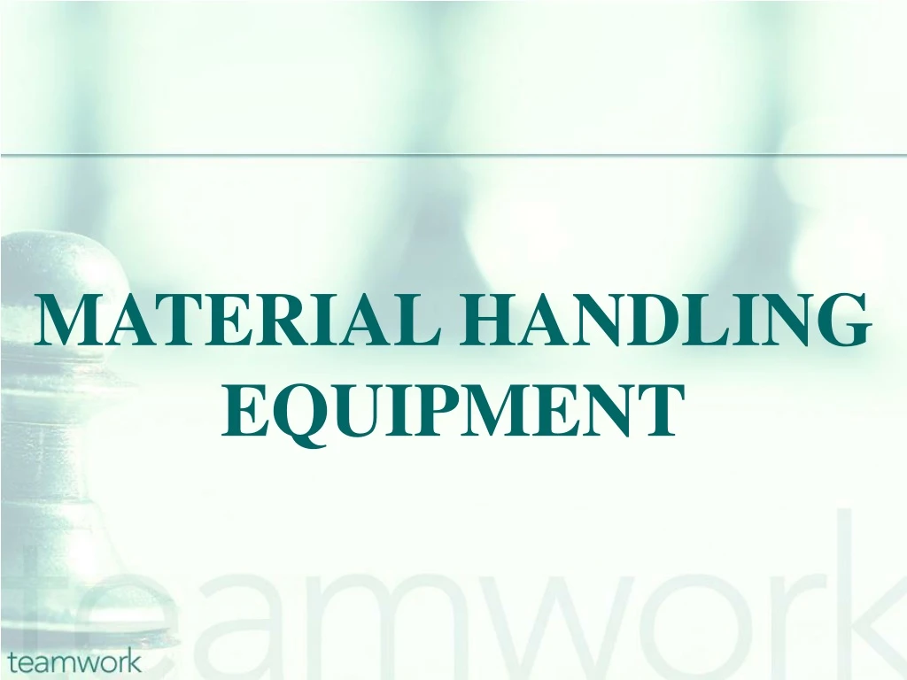 material handling equipment