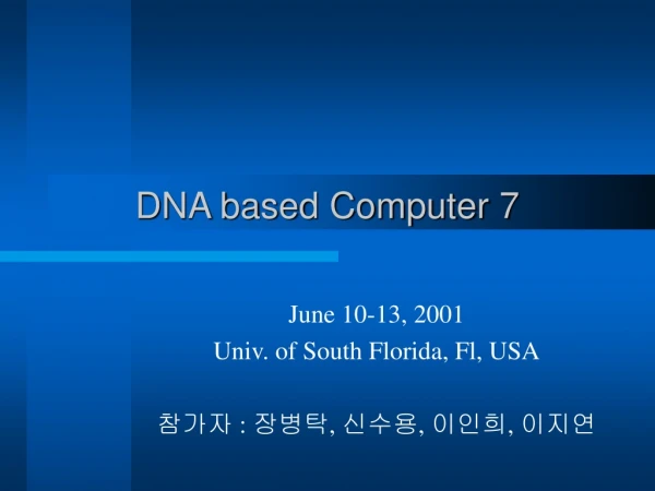 DNA based Computer 7