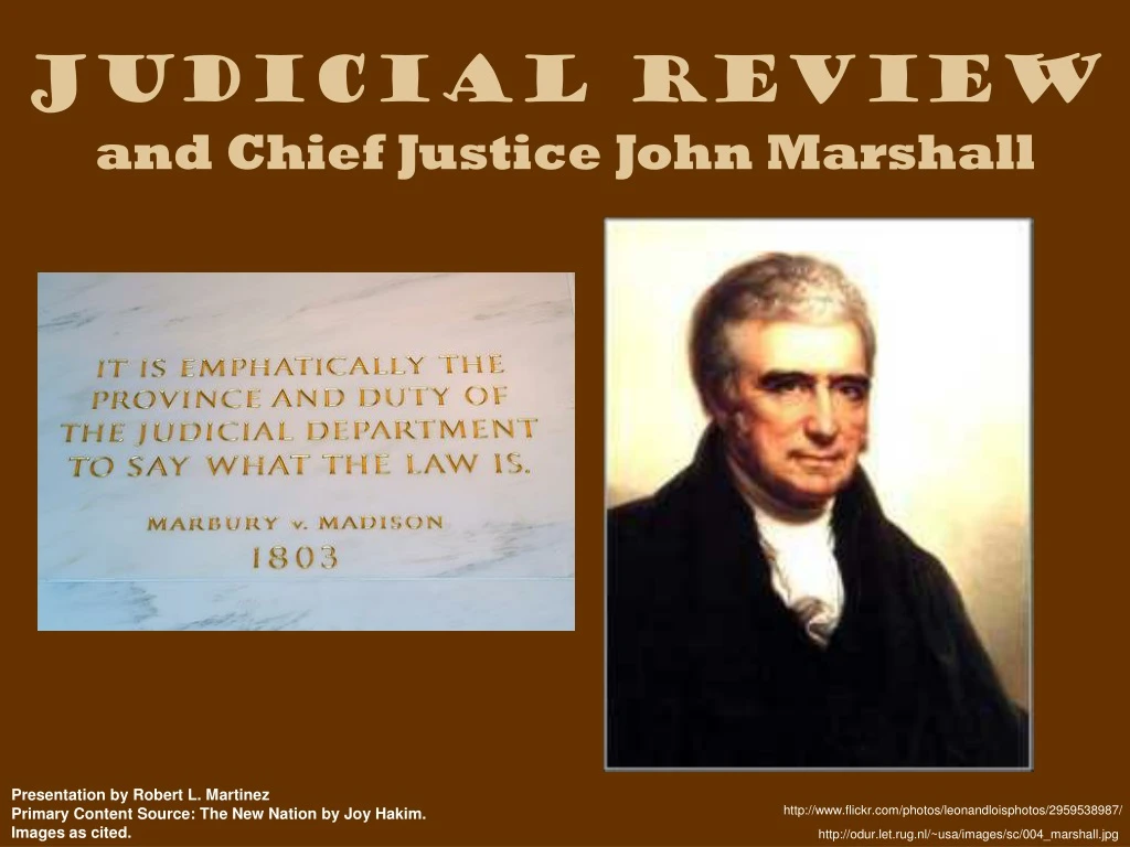 judicial review and chief justice john marshall