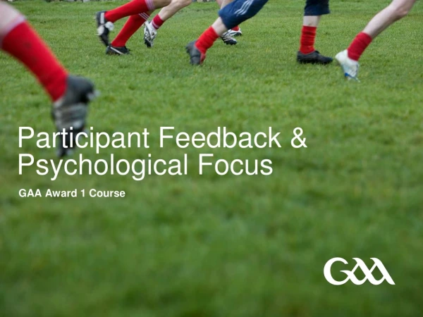Participant Feedback &amp; Psychological Focus