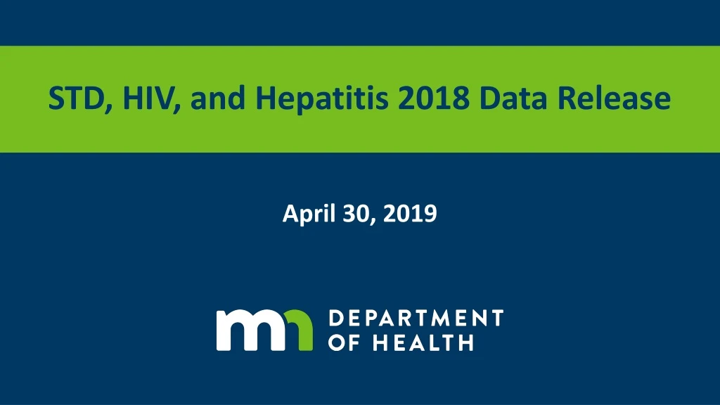 std hiv and hepatitis 2018 data release