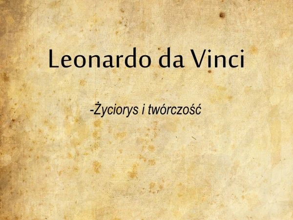 Leonardo da Vinci