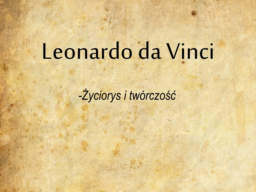 leonardo da vinci