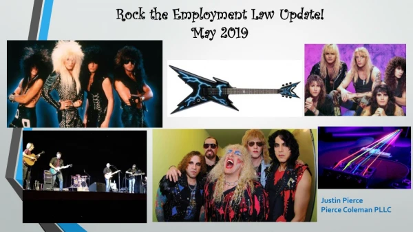Rock the Employment Law Update! May 2019