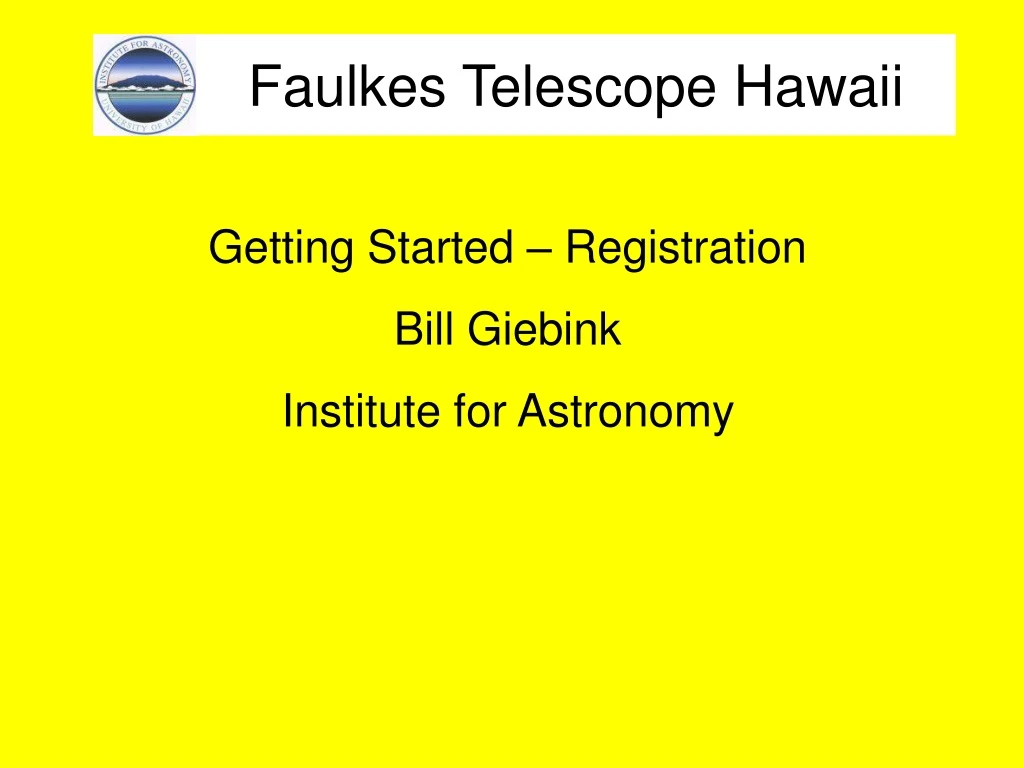 faulkes telescope hawaii