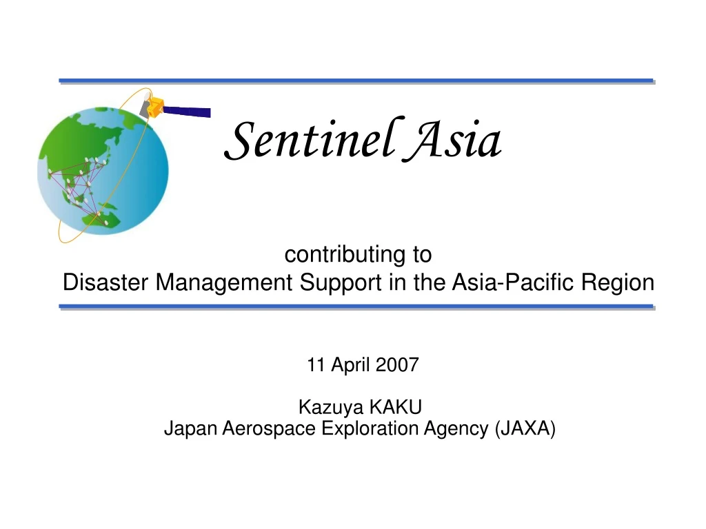 sentinel asia contributing to disaster management