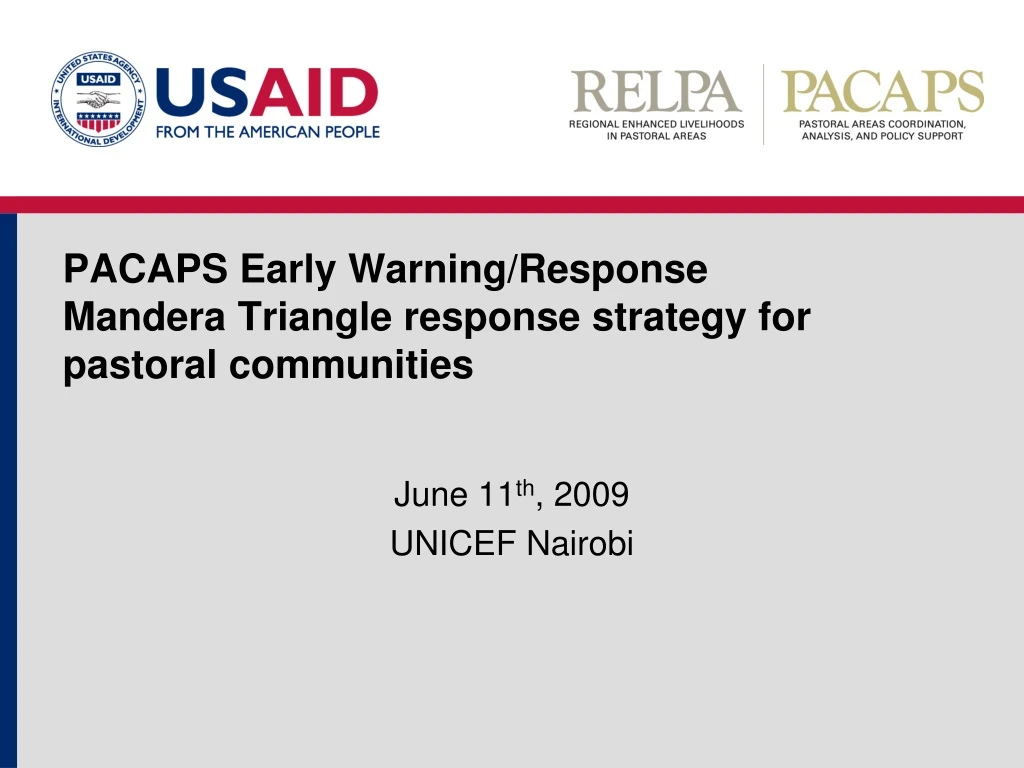 pacaps early warning response mandera triangle response strategy for pastoral communities