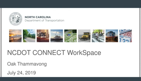 NCDOT CONNECT WorkSpace