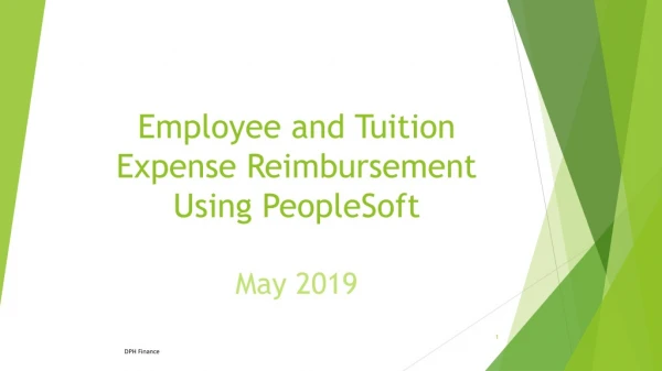 Employee and Tuition Expense Reimbursement Using PeopleSoft