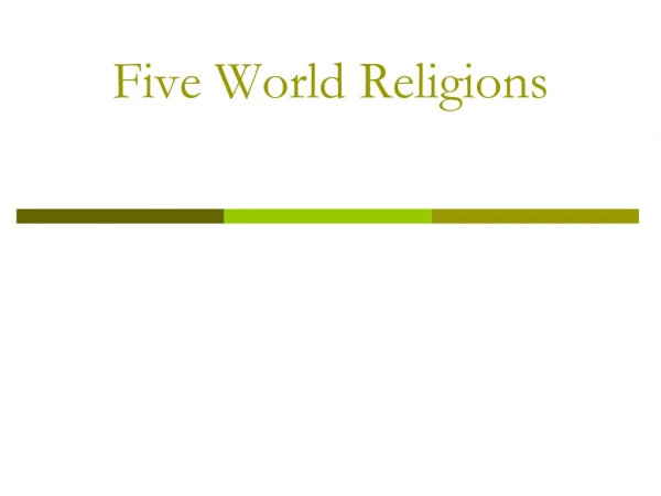 Five World Religions