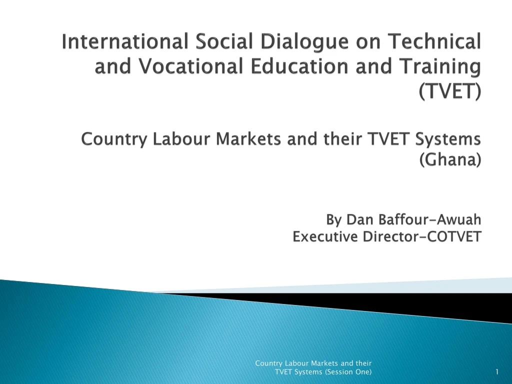 i nternational social dialogue on technical