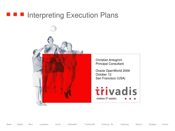Interpreting Execution Plans
