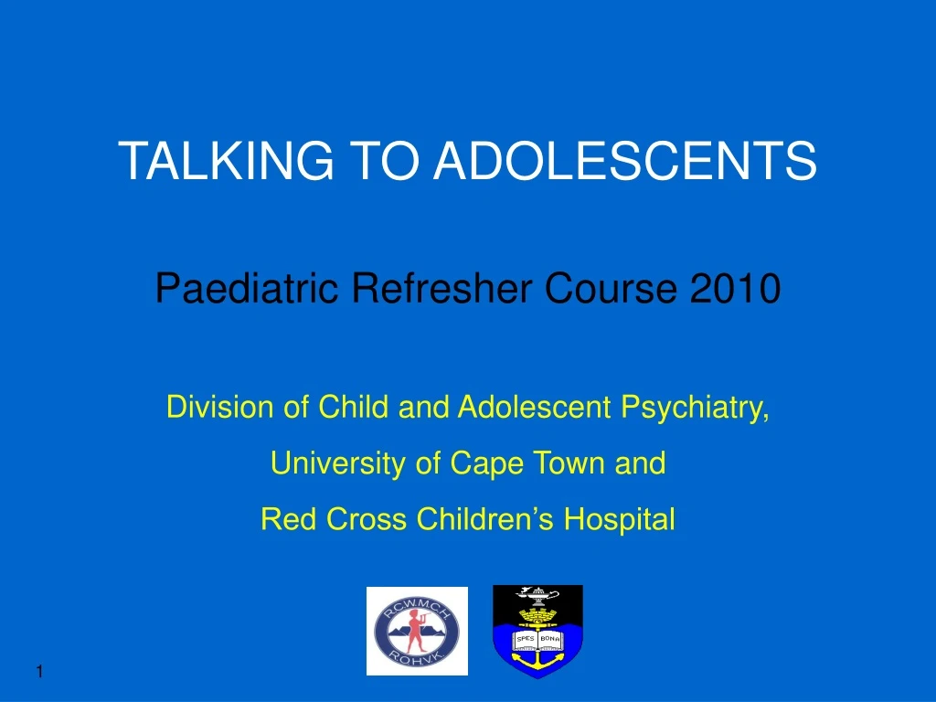 talking to adolescents