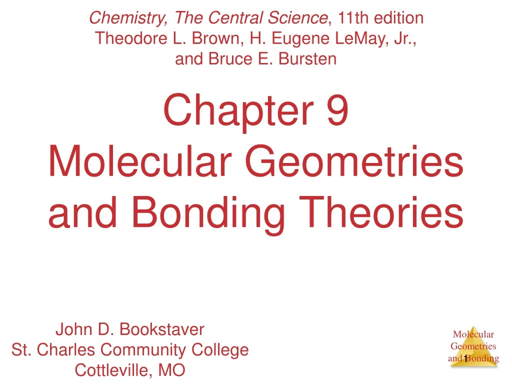 chapter 9 molecular geometries and bonding theories