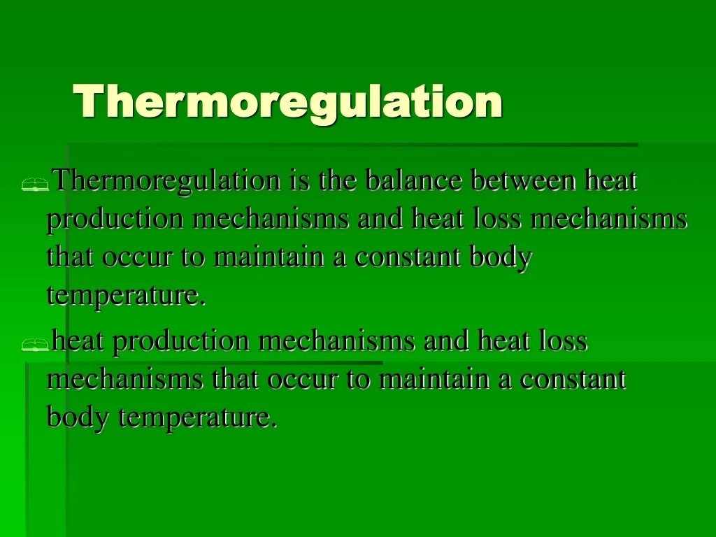 thermoregulation