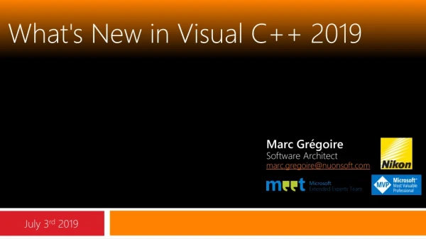 What's New in Visual C++ 2019