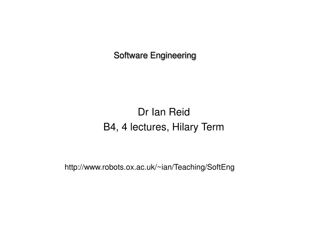 software engineering