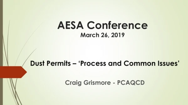 AESA Conference March 26, 2019