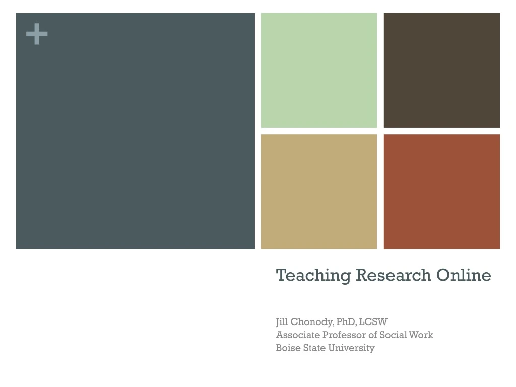 teaching research online
