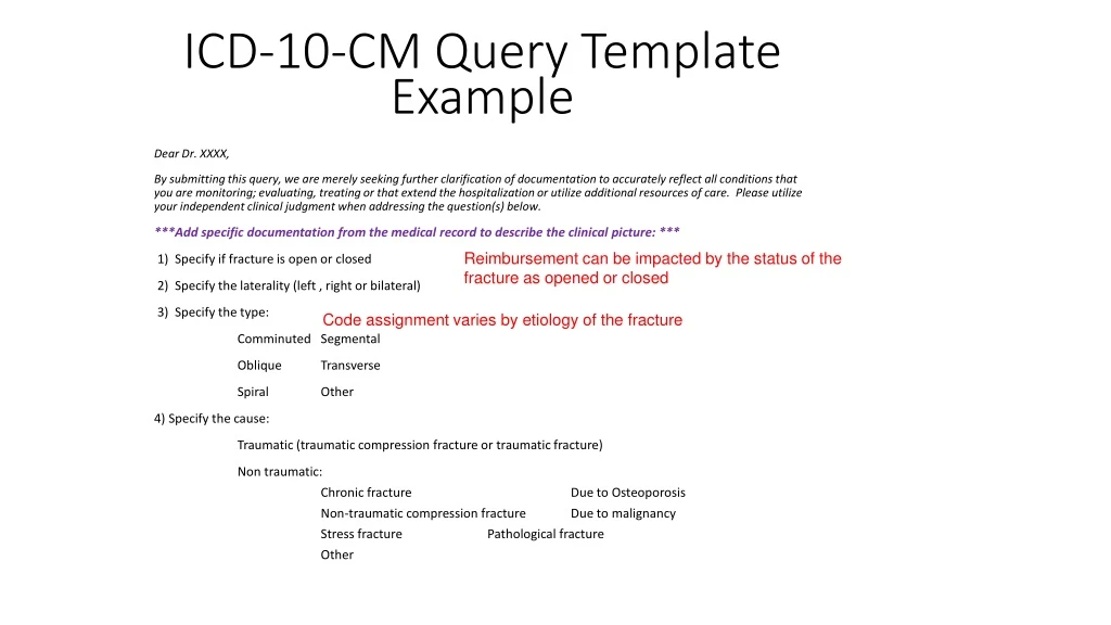 icd 10 cm query template example