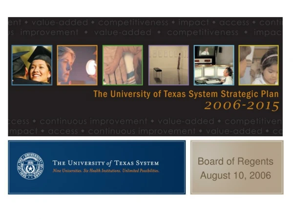 Board of Regents August 10, 2006