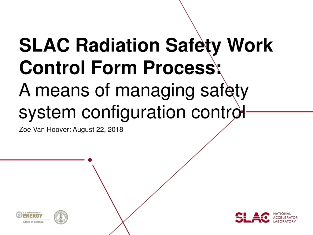 slac radiation safety work control form process