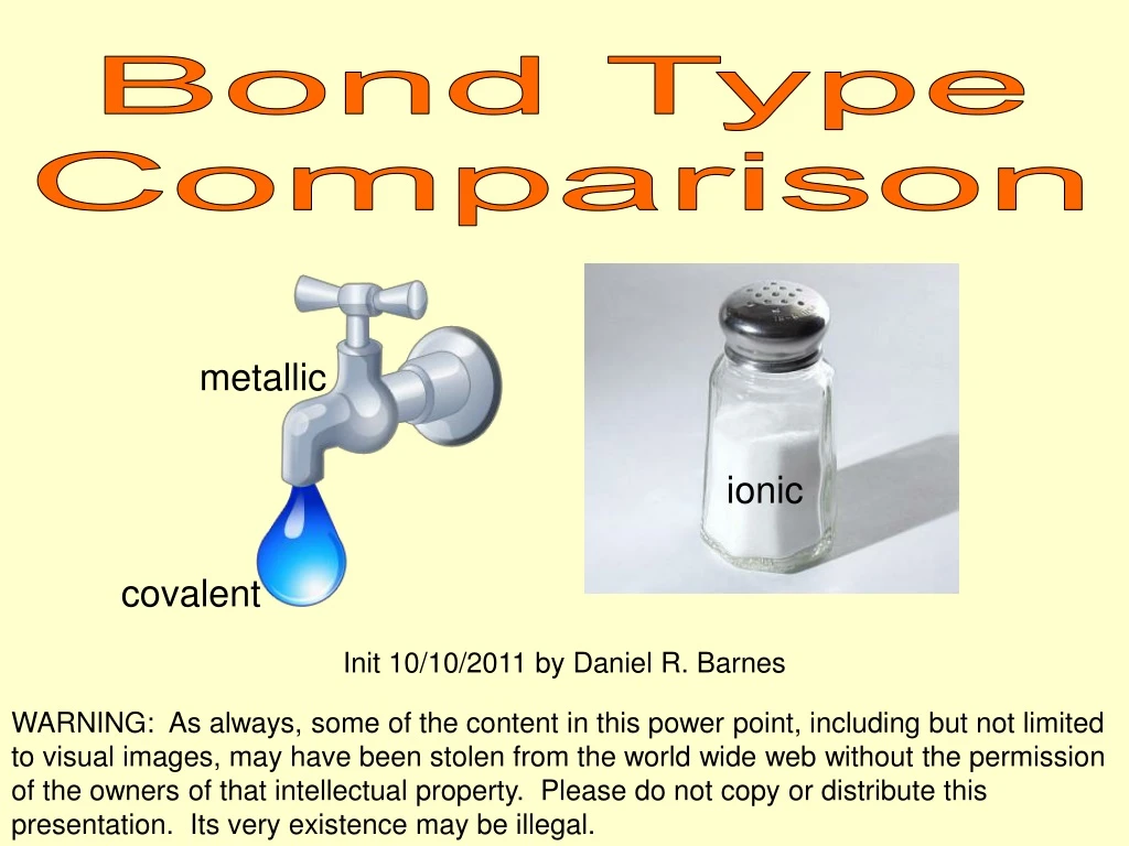 bond type comparison