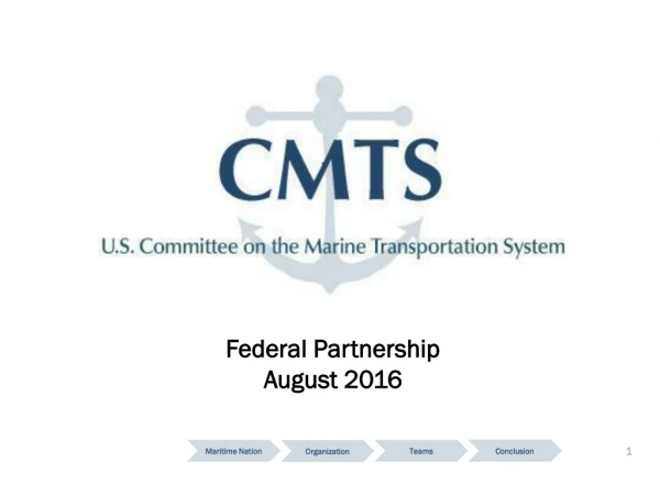 Federal Partnership  August 2016