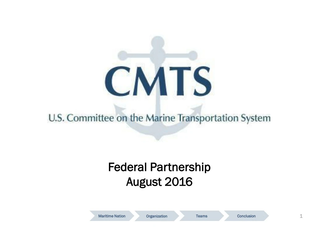 federal partnership august 2016