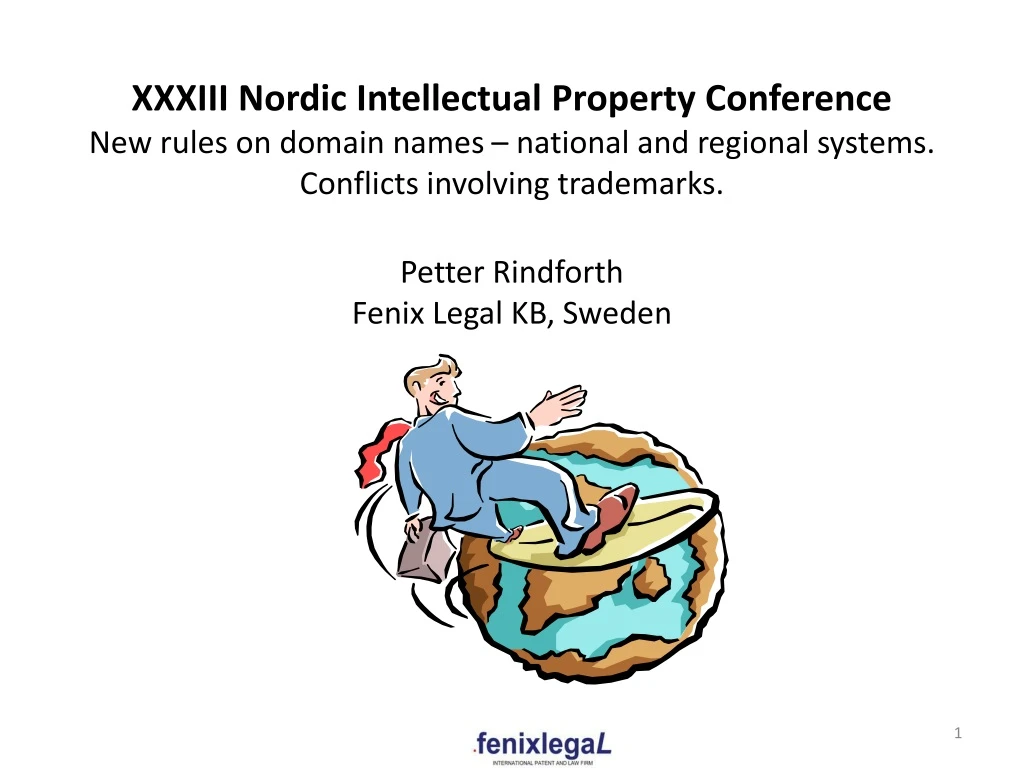 xxxiii nordic intellectual property conference