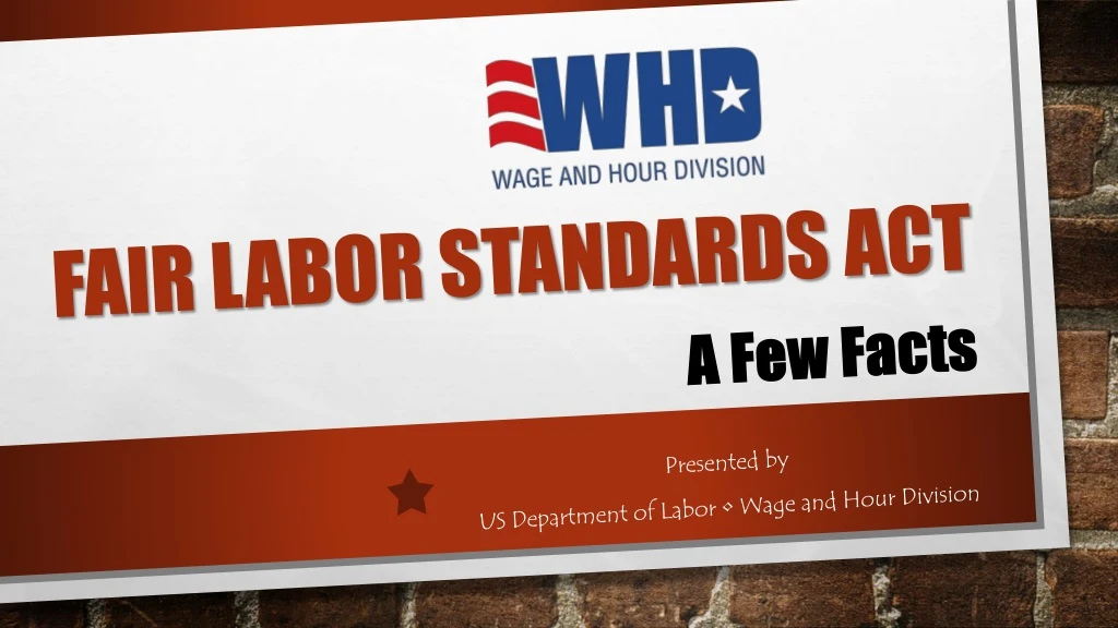 fair labor standards act