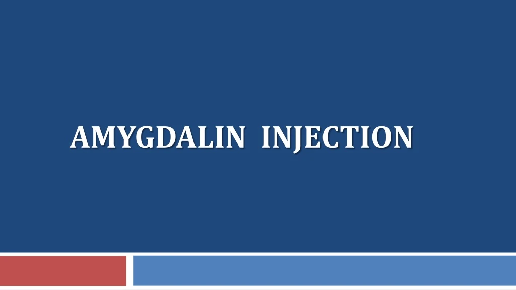 amygdalin injection