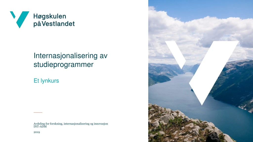 internasjonalisering av studieprogrammer