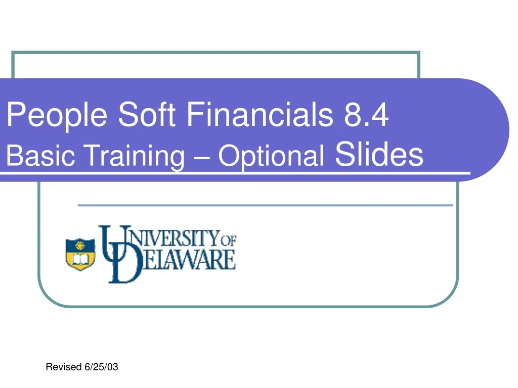 people soft financials 8 4 basic training optional slides