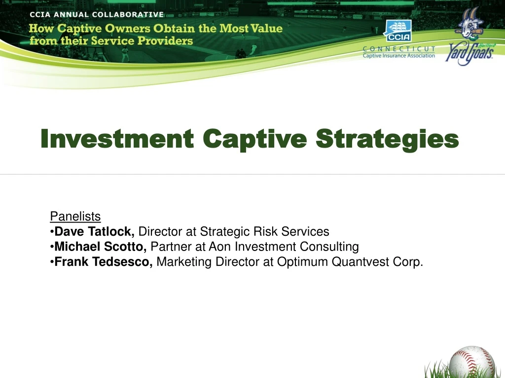 investment captive strategies