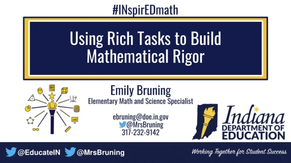 Using Rich Tasks to Build Mathematical Rigor