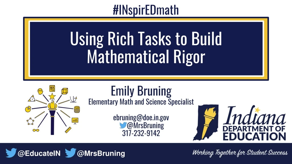 using rich tasks to build mathematical rigor