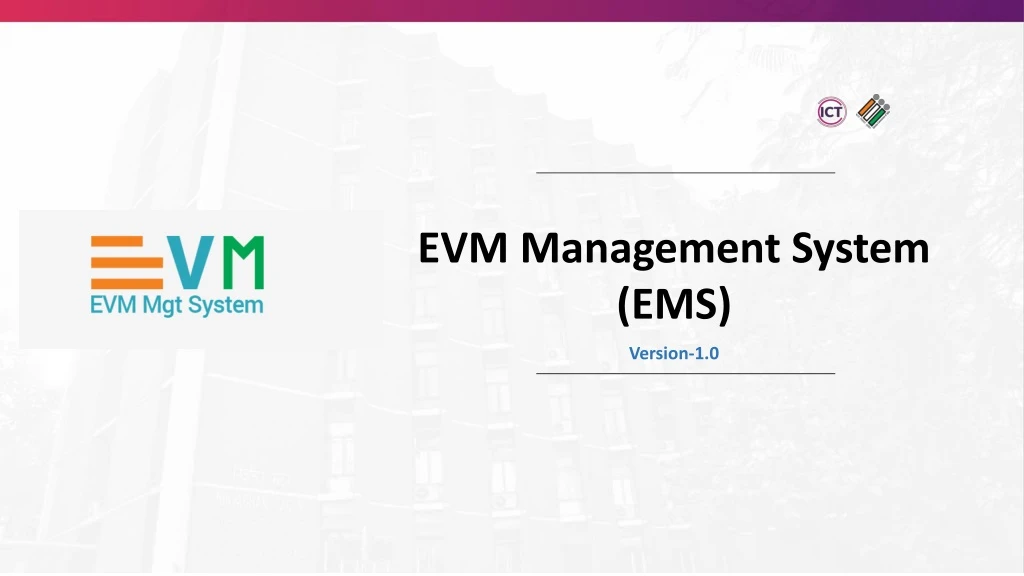 evm management system ems version 1 0