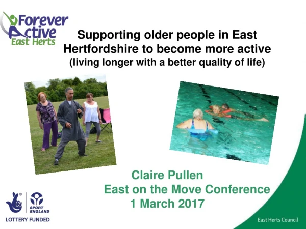 Supporting older people in East Hertfordshire to become more active