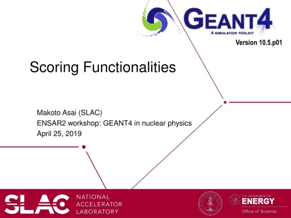 Scoring Functionalities