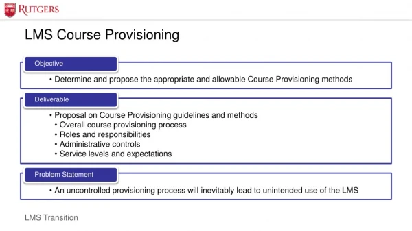 LMS Course Provisioning