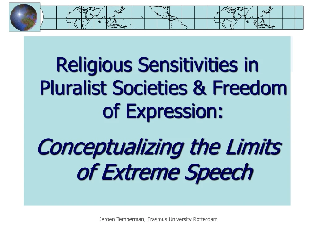religious sensitivities in pluralist societies