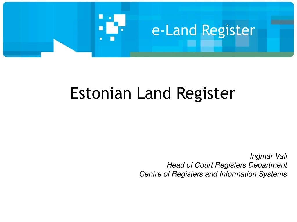 e land register