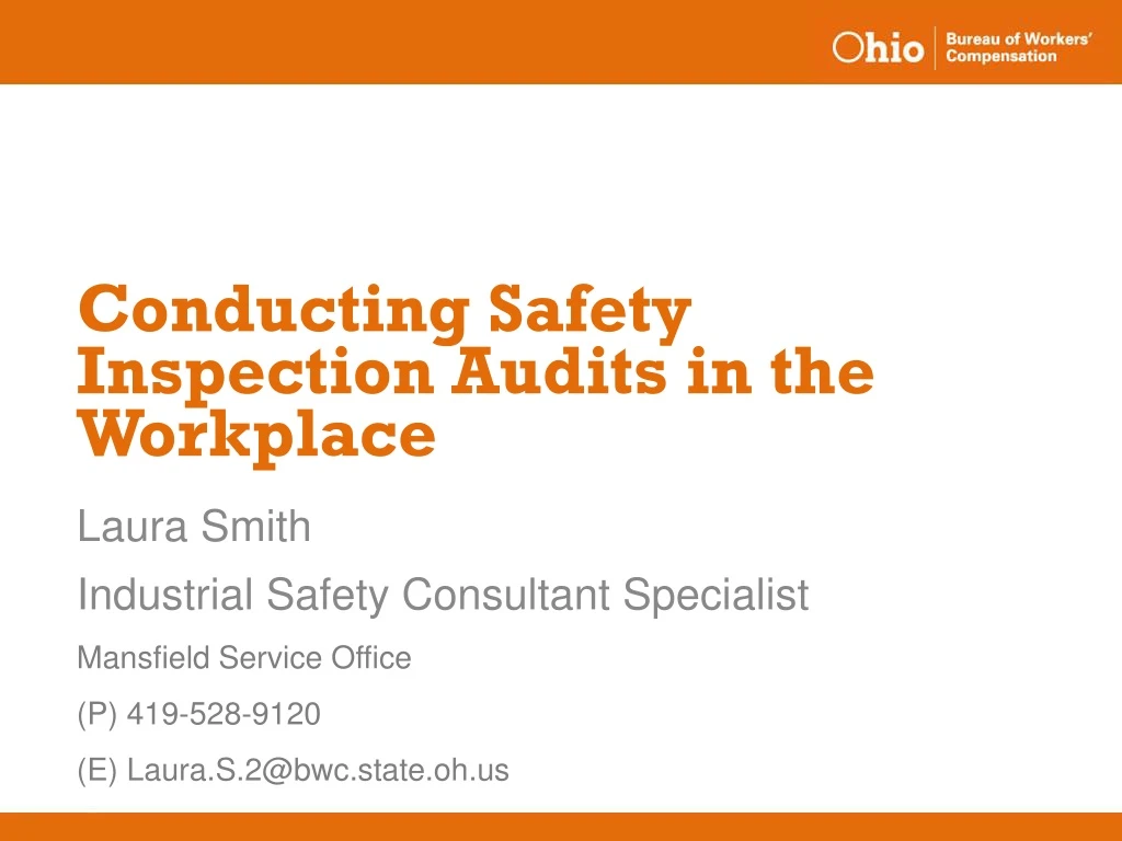 conducting safety inspection audits in the workplace