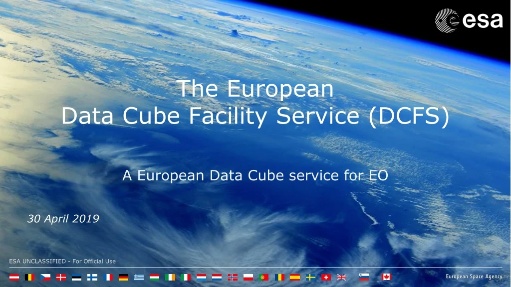 the european data cube facility service dcfs