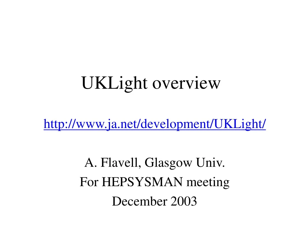 uklight overview