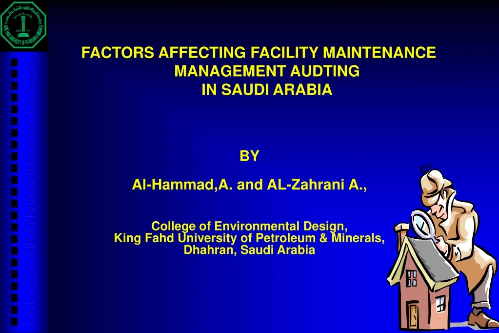 factors affecting facility maintenance management