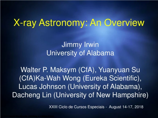 X-ray Astronomy: An Overview