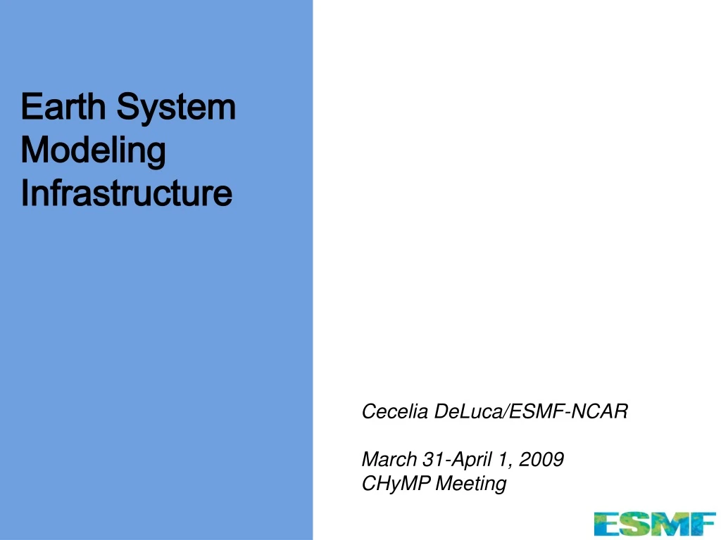 earth system modeling infrastructure