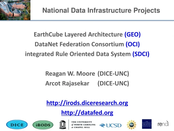National Data Infrastructure Projects